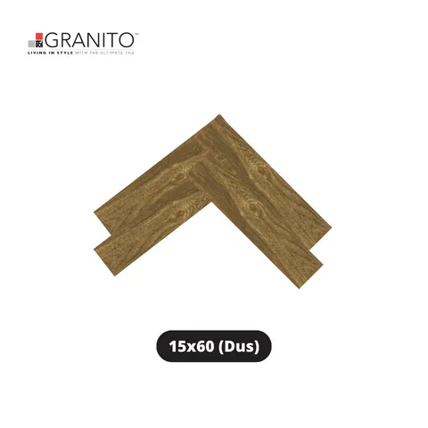 Granito Granit Maison Smooth Brown Pine Wood 15x60 Dus - Surabaya