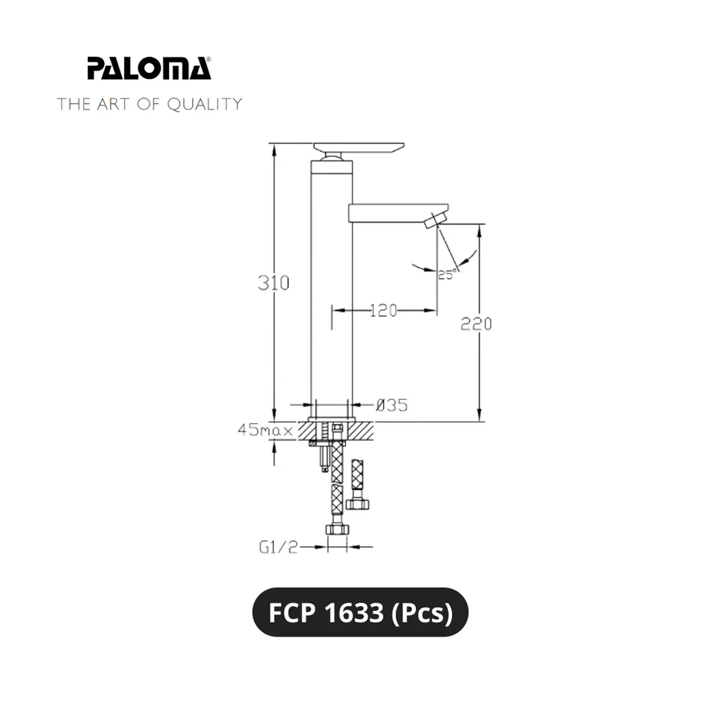 Paloma FCP 1633 Kran Wastafel Pcs - Surabaya