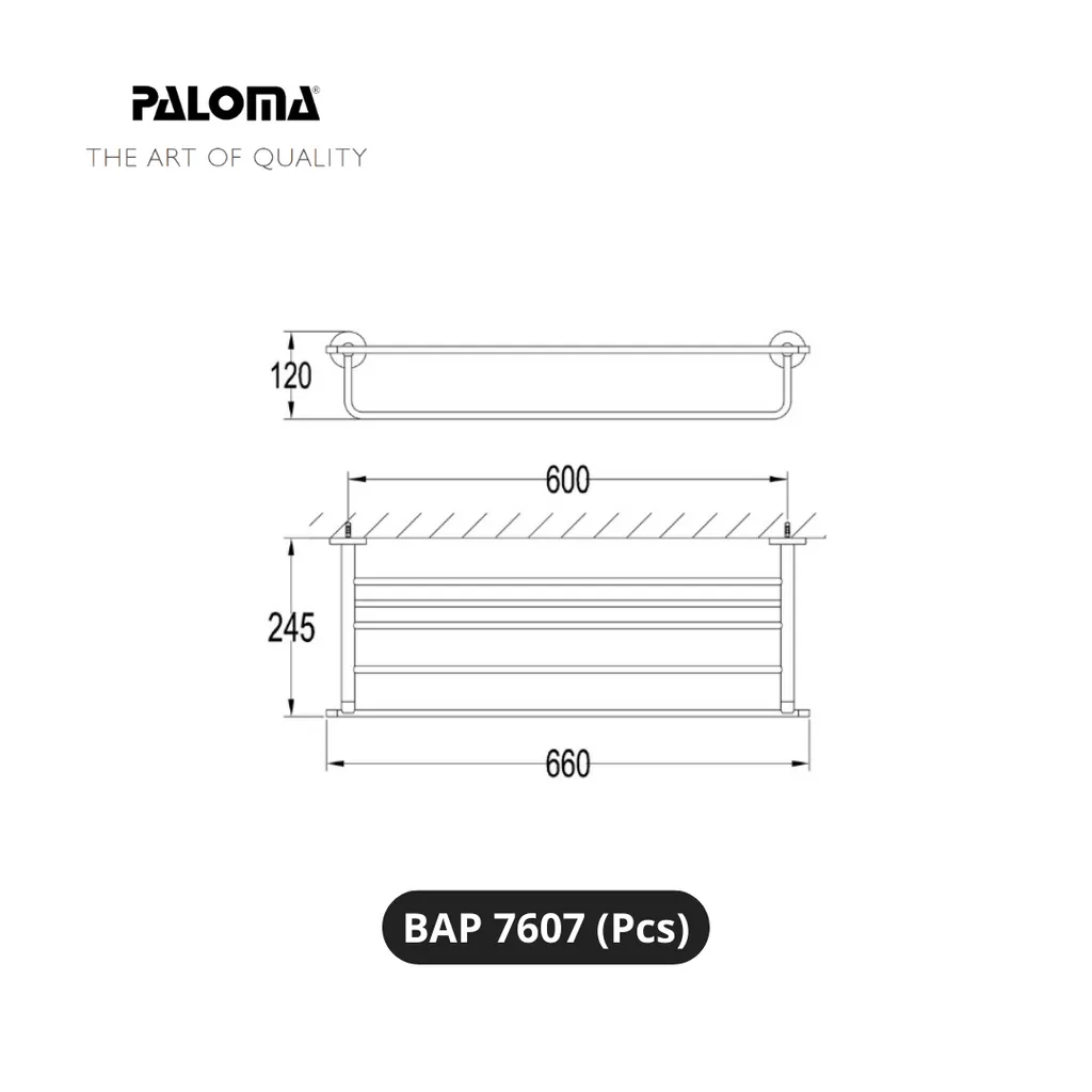 Paloma BAP 7607 Gantungan Handuk Dinding Pcs - Surabaya