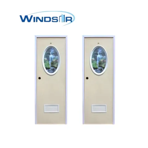 Windsor Pintu PVC Kaca Oval Beige - Surabaya