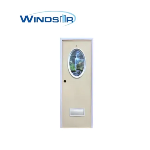 Windsor Pintu PVC Kaca Oval Beige - Surabaya