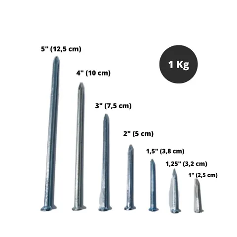 Paku Beton 1 Kg 1½" (3,8 cm) - K2 Jaya