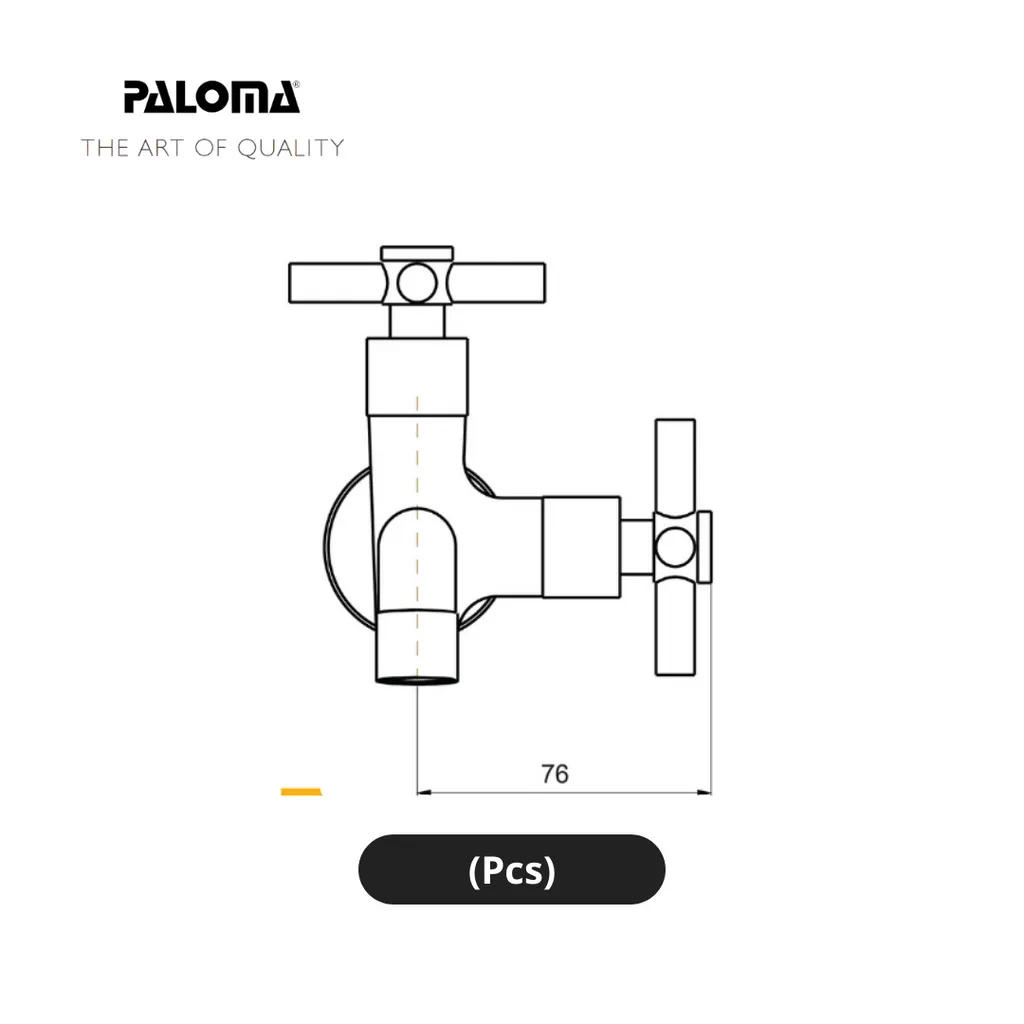 Paloma FCP 6376 Kran Cabang Dinding Pcs - Surabaya