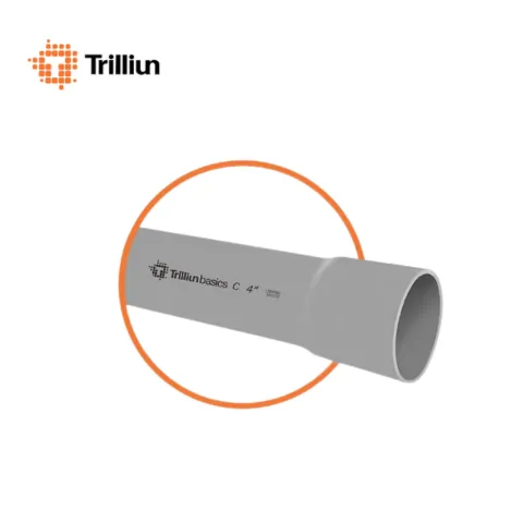 Trilliun Pipa PVC Basics C Abu-abu ⅝" - Wijaya Berkah