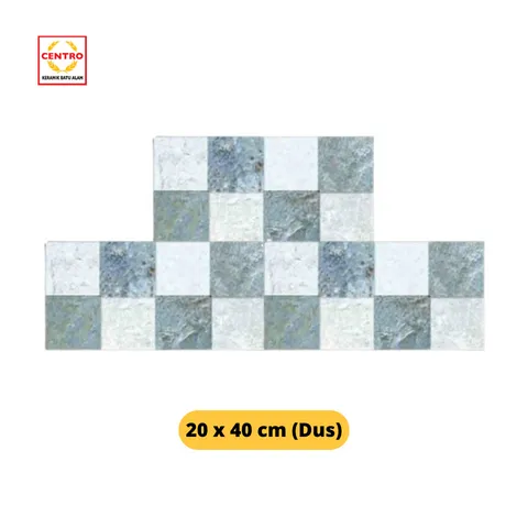Centro Exclusive Keramik Yunani Grey 20x40 Dus - Surabaya