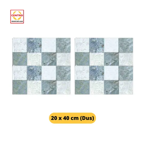 Centro Exclusive Keramik Yunani Grey 20x40 Dus - Surabaya