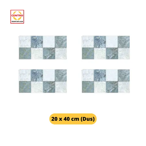 Centro Exclusive Keramik Yunani Grey 20x40 Dus - Surabaya
