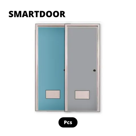Smartdoor Pintu Kamar Mandi PVC Blue - Surabaya