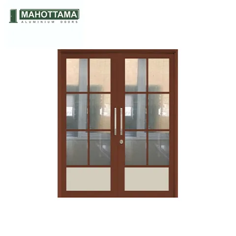 Mahottama Mas33 Ivory Brown - Pintu Aluminium 174 x 215 175 x 215 Cm - Surabaya