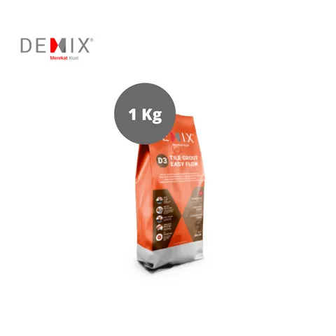 Demix D3 Tile Grout Easy Flow 1 Kg Set - Surabaya