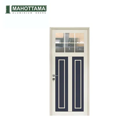 Mahottama Mas34 Dark Grey Ivory - Pintu Aluminium 90 x 215 Cm 90 x 215 Cm Kiri - Surabaya