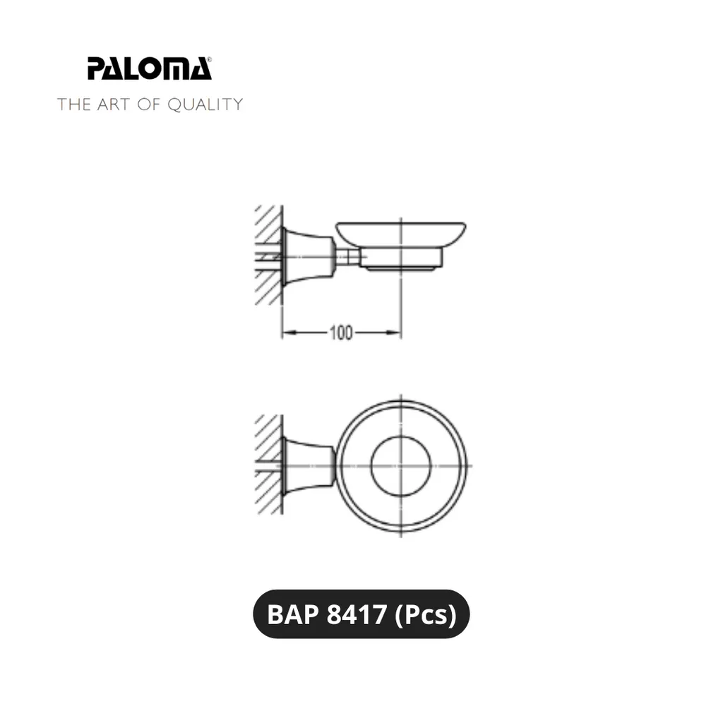 Paloma BAP 8417 Holder Tempat Sabun Batang Pcs - Surabaya