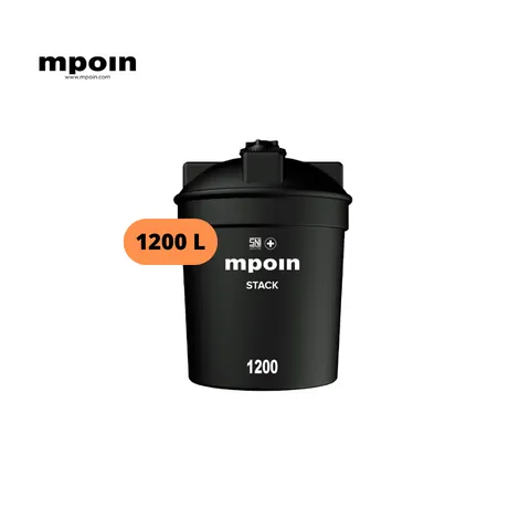 Mpoin Tanki Air Stack 1200 Liter Hitam - Surabaya