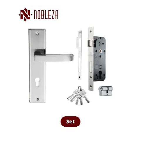 Nobleza Door Handle Prime Corvus Set - Surabaya