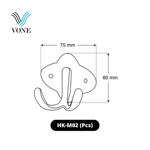 Vone Hook Gantungan Baju Satuan HK-M02 Pcs - Surabaya