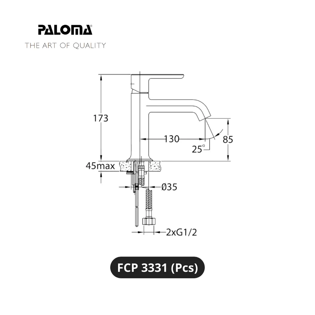 Paloma FCP 3331 Kran Wastafel Pcs - Surabaya