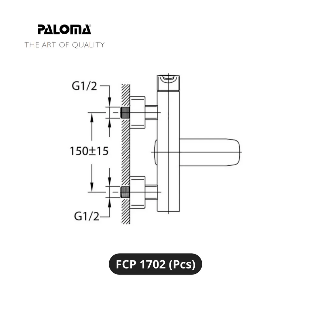 Paloma FCP 1702 Kran Shower Bathtub