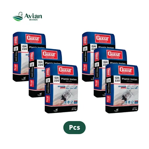 Giant Mortar 220 Plamir Instan 20 Kg 20 Kg - Makmur Karunia Tunggal