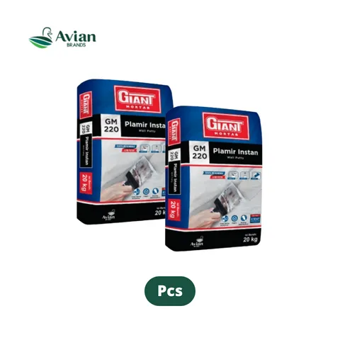 Giant Mortar 220 Plamir Instan 20 Kg 20 Kg - Graha Bangunan