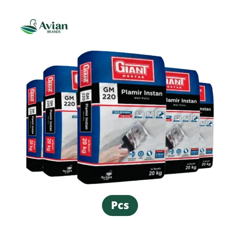 Giant Mortar 220 Plamir Instan 20 Kg 20 Kg - Makmur Karunia Tunggal