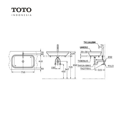 TOTO LW 631 J
