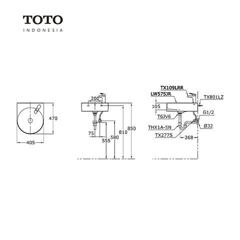 TOTO LW 575 JR Pcs - Surabaya