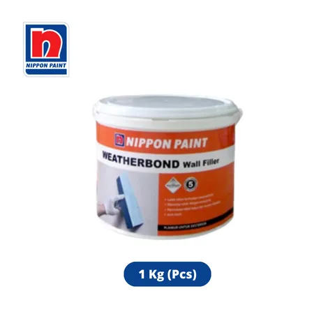 Nippon Paint Weatherbond Wall Filler 1 Kg White - Surabaya