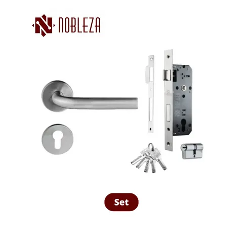 Nobleza Door Handle Rosette Vega SS Set - Surabaya