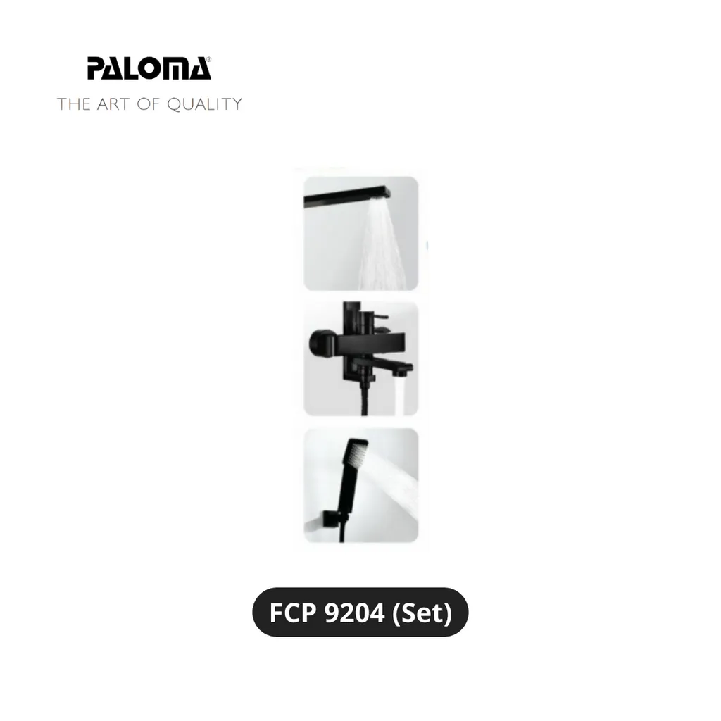 Paloma FCP 9204 Kran Shower Tiang Hitam - Surabaya