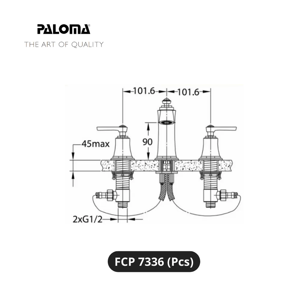 Paloma FCP 7336 Kran Wastafel Pcs - Surabaya