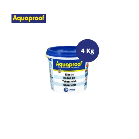 Aquaproof Cat Pelapis Anti Bocor 4 Kg Abu Muda - K2 Jaya