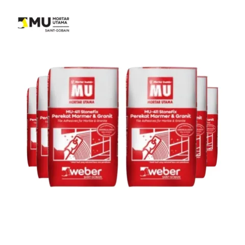 MU 411 Stone Fix Perekat Marmer dan Granit 40 Kg Sak - Surabaya