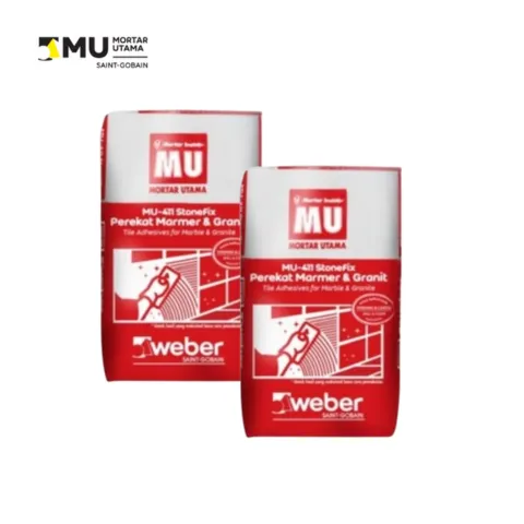 MU 411 Stone Fix Perekat Marmer dan Granit 40 Kg Sak - Surabaya