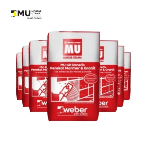 MU 411 Stone Fix Perekat Marmer dan Granit 40 Kg