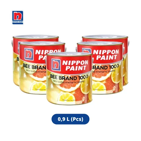 Nippon Paint Bee Brand 1000 0,9 L NP66- Matt White - Sinar Gemilang