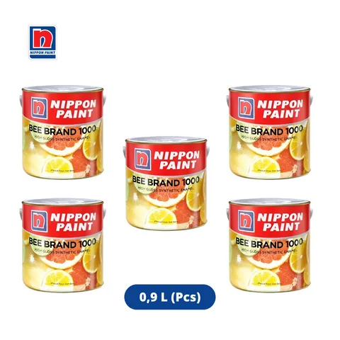 Nippon Paint Bee Brand 1000 0,9 L 9102-Super White - Sinar Gemilang
