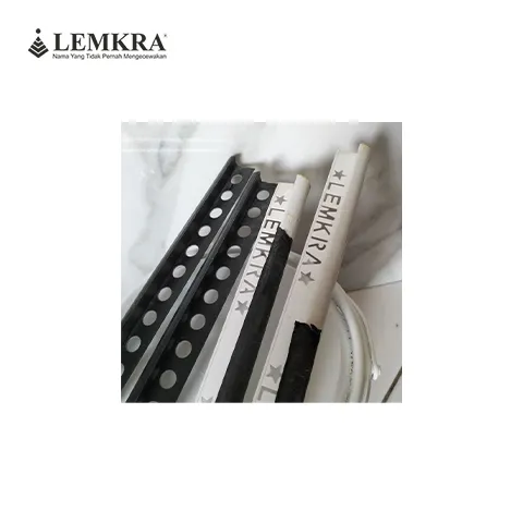Lemkra Tile Trim PVC / kuku macan PVC Corner Putih - Murya Agung