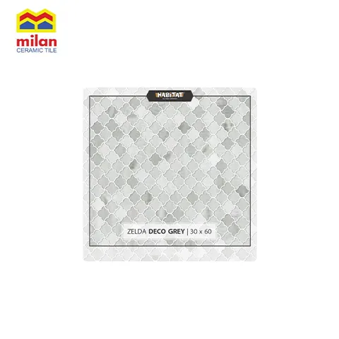 Milan Keramik Habitat Zelda Deco Gris 30x60