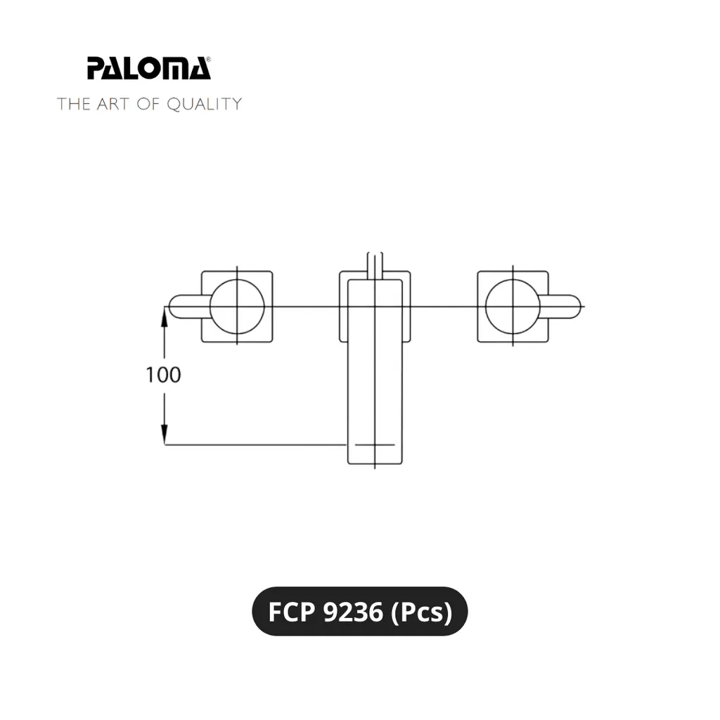 Paloma FCP 9236 Kran Wastafel Hitam - Surabaya