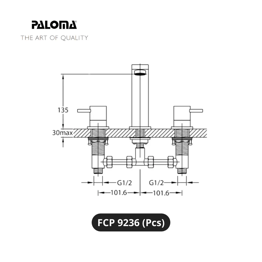 Paloma FCP 9236 Kran Wastafel Silver - Surabaya