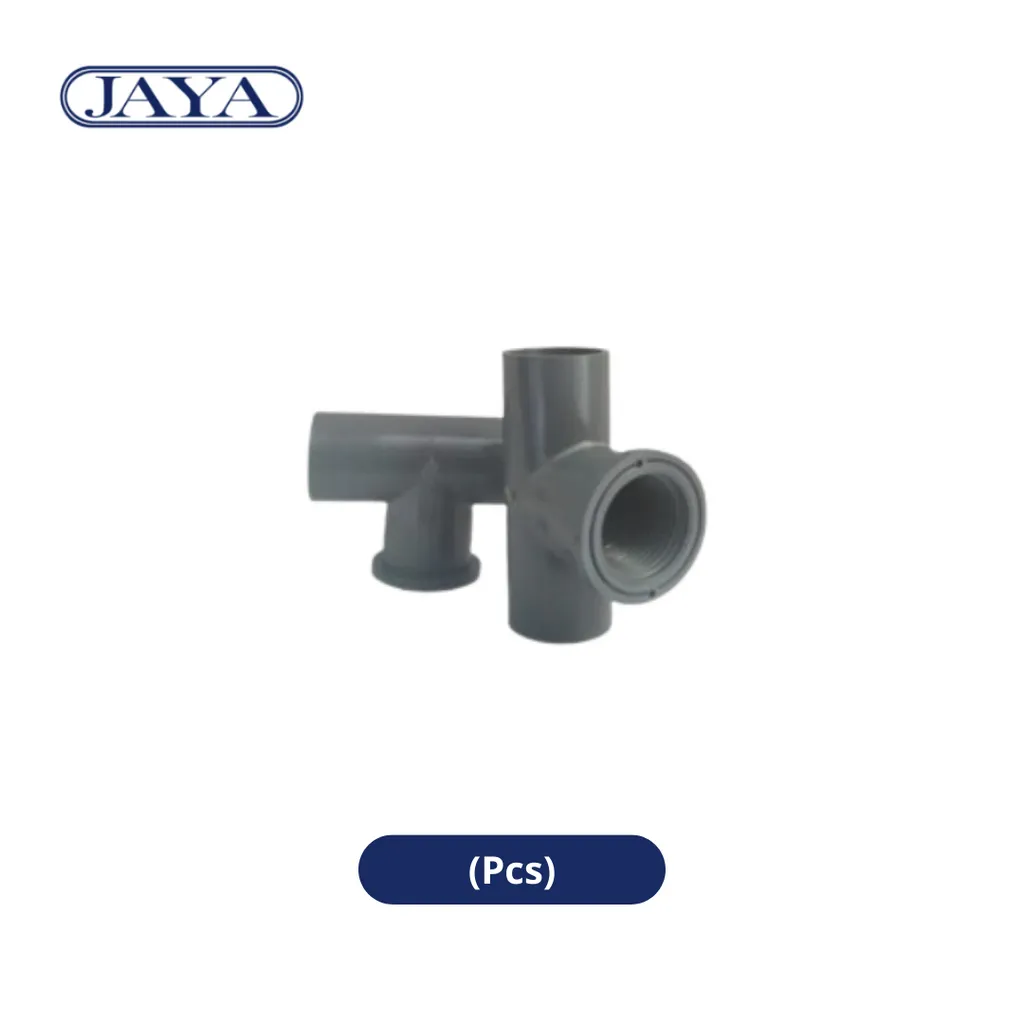 Jaya Faucet Tee Drat PVC TS ½" x ¾" - Surabaya
