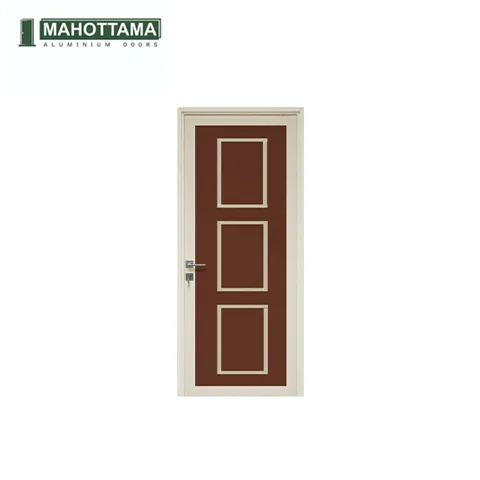 Mahottama Mas28 Brown Ivory - Pintu Aluminium 90 x 215 90 x 215 Cm Kanan - Surabaya