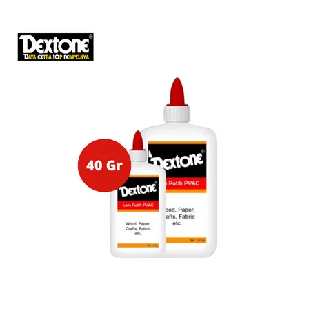 Dextone PVAC Lem Putih 40 Gram Pcs - Surabaya