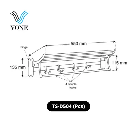 Vone Towel Rack TS-D504 Pcs - Surabaya