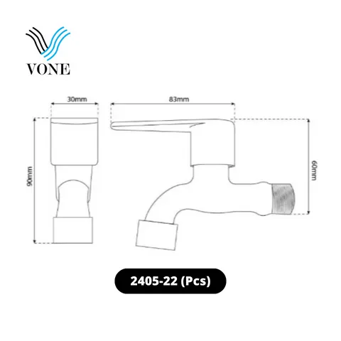 Vone Kran Tembok 2405-22 Pcs - Surabaya