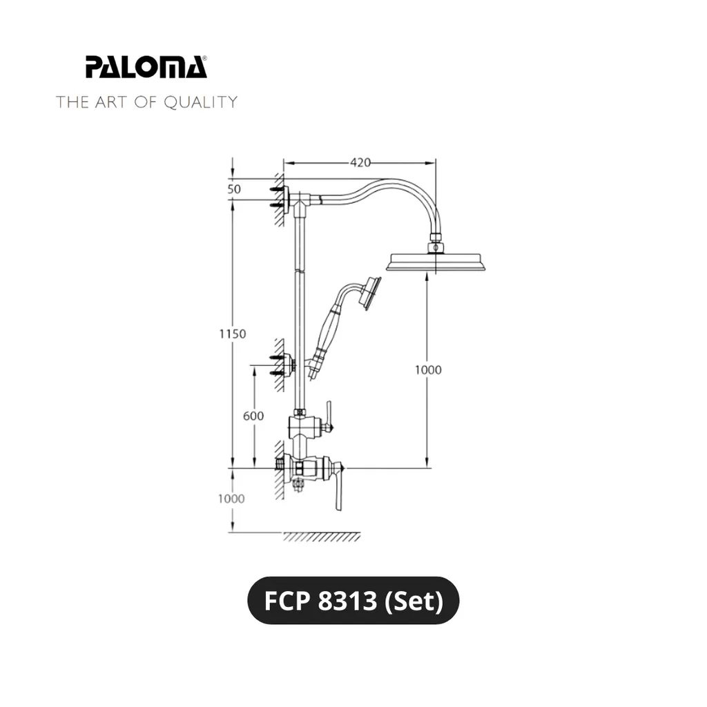 Paloma FCP 8313 Kran Shower Tiang