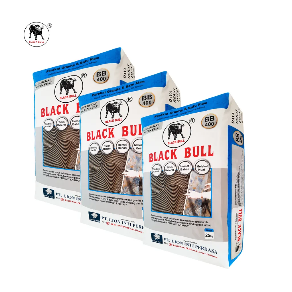 Black Bull Perekat Granit & Batu Alam 25 Kg - Big Lion