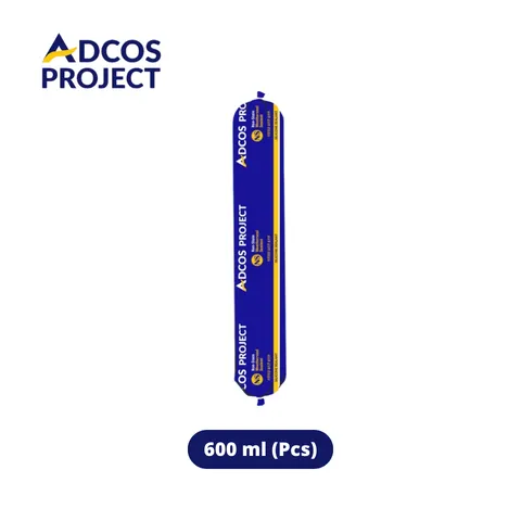 Adcos Project Lem Silicone Sealant Non Stain 600 ml Grey - Surabaya