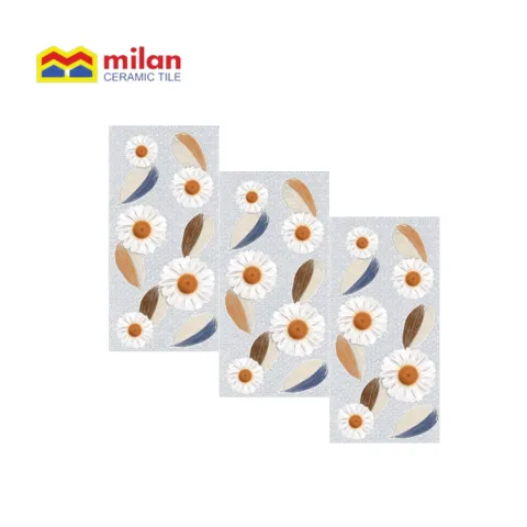 Milan Keramik Habitat Amore Fiore Blu 25x50 25 Cm x 50 Cm - Surabaya