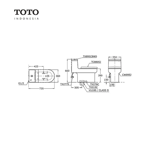 TOTO OMNI+ CW 895 J